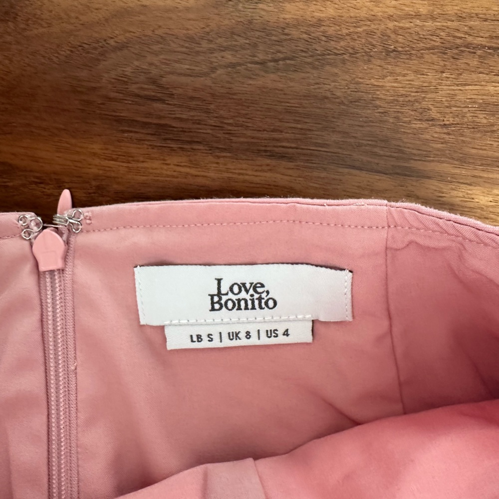Love Bonito Tracy Pencil Skirt in Pink Salmon size 4 - Picture 6 of 7